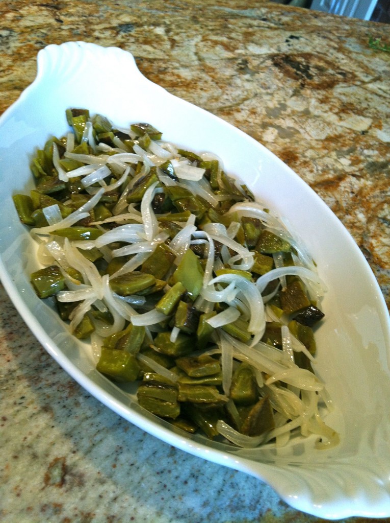 Nopales Recipe - Cactus Paddles Sautéed With Onion