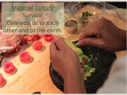 Cooking Workshop Slide: Cooking is working with material culture