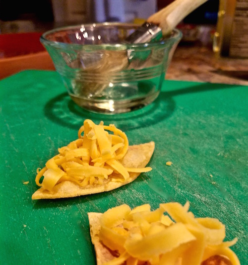 Make Nachos with shredded Longhorn cheese 