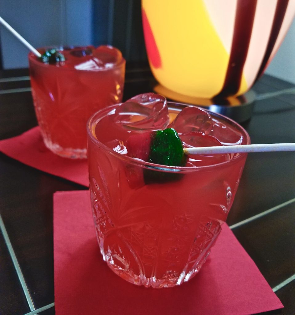 "Chicano 40" is a watermelon cocktail created to celebrate the 40th Anniversary of the Founding of the San Antonio CineFestival