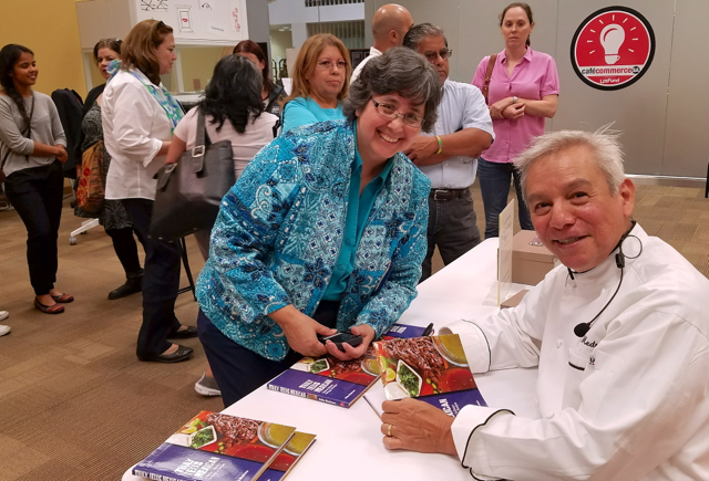 Book Signing was fun, following the cooking demonstration for the Texas Mexican Holiday Menu