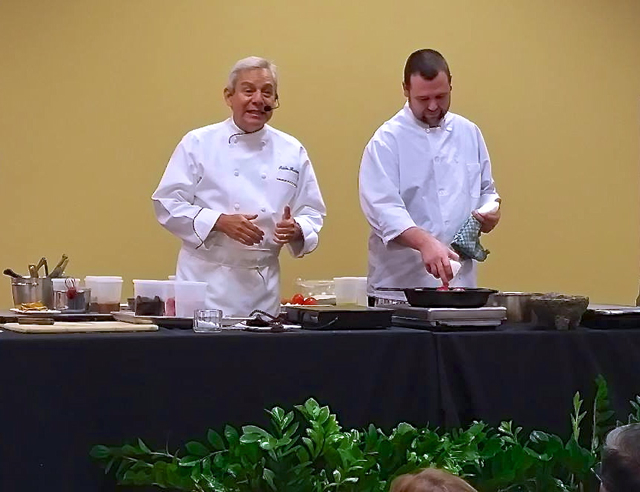 Texas Mexican Holiday Menu Cooking Demonstration, Adán Medrano and Kevin Babbitt