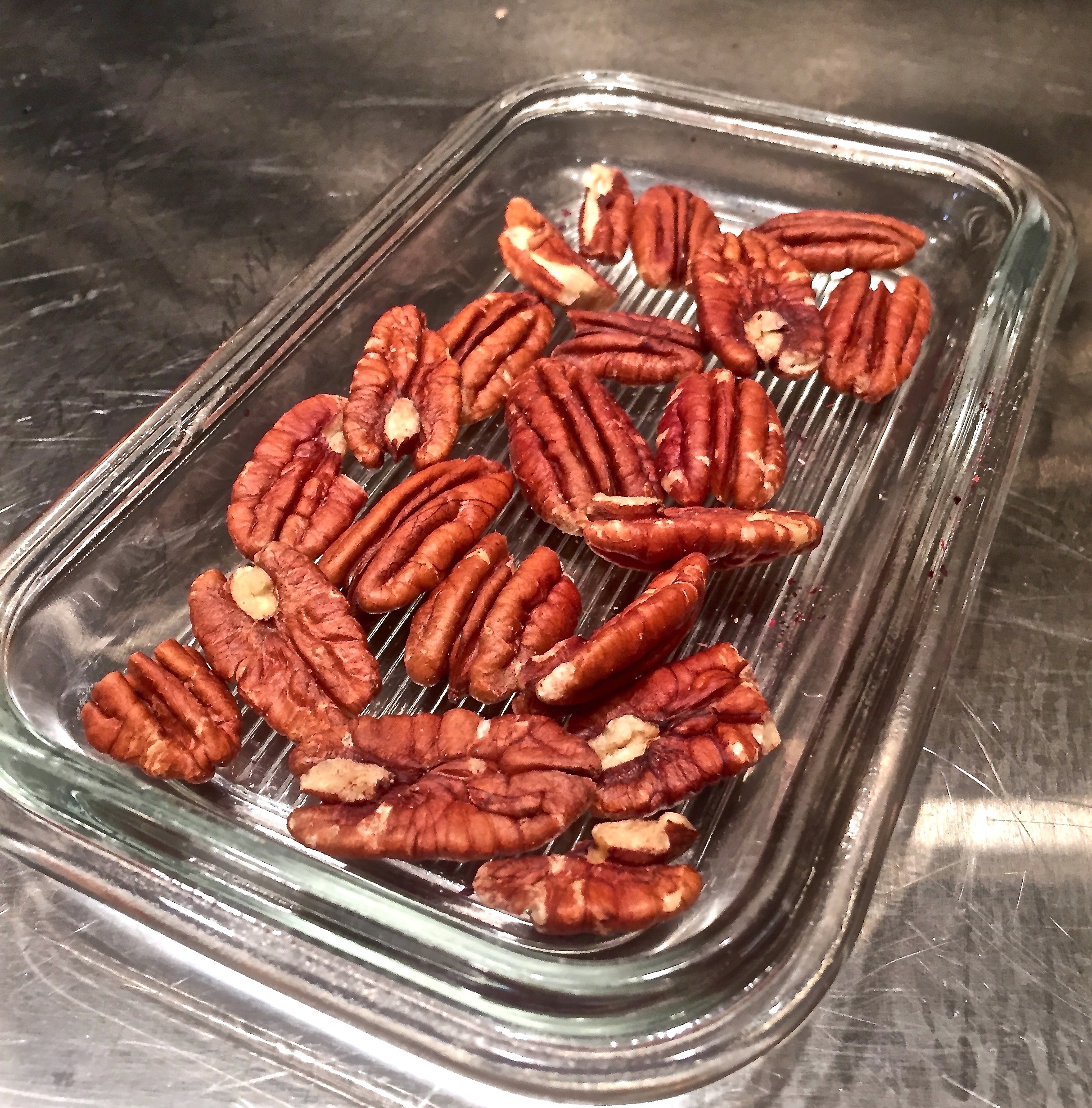 Roasted Texas pecans are what make pecan caramel delicious