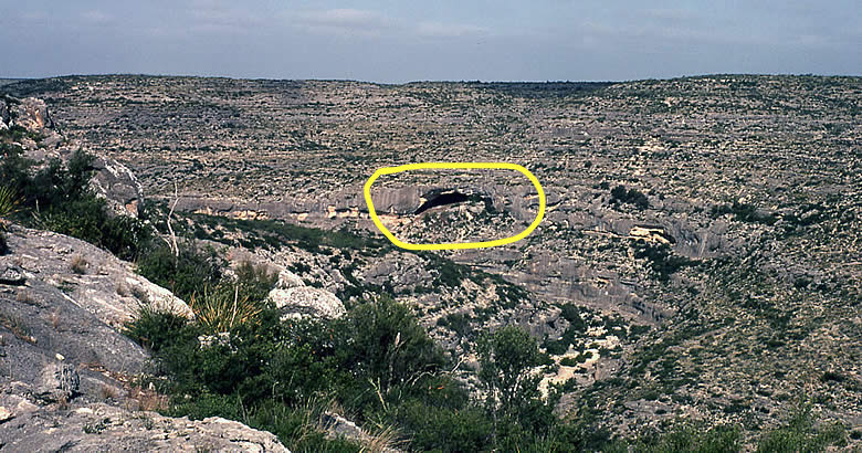 Hinds Cave, an archaeological site rich with Cactus cultural artifacts