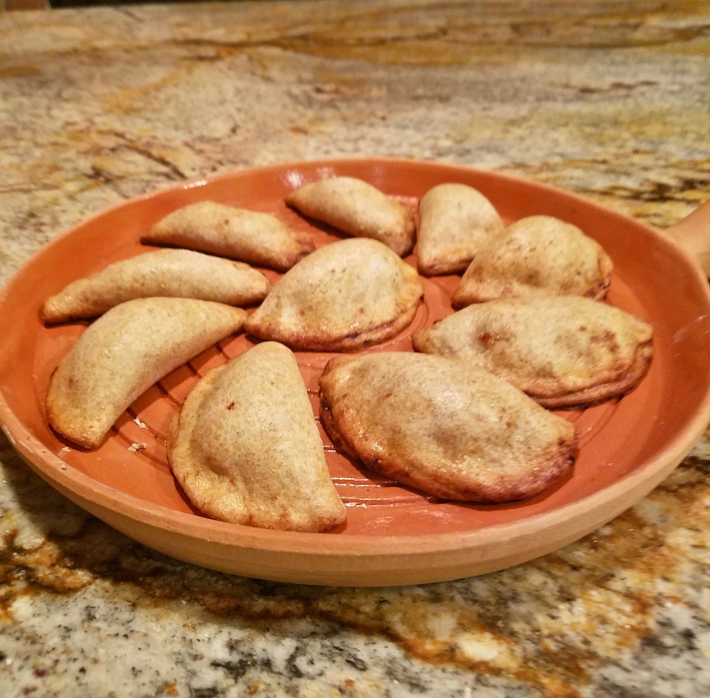 Empanadas de camote, made with sweet potatoes, are traditional in Mexican cooking